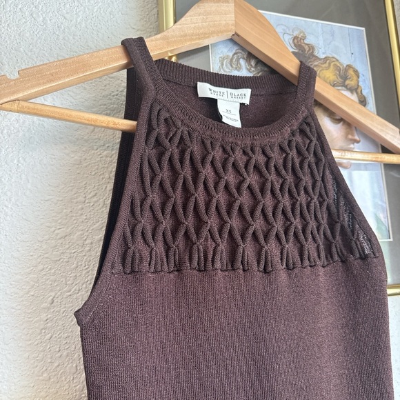 White House Black Market Silk Blend High Neck Tank Top - Picture 2 of 7